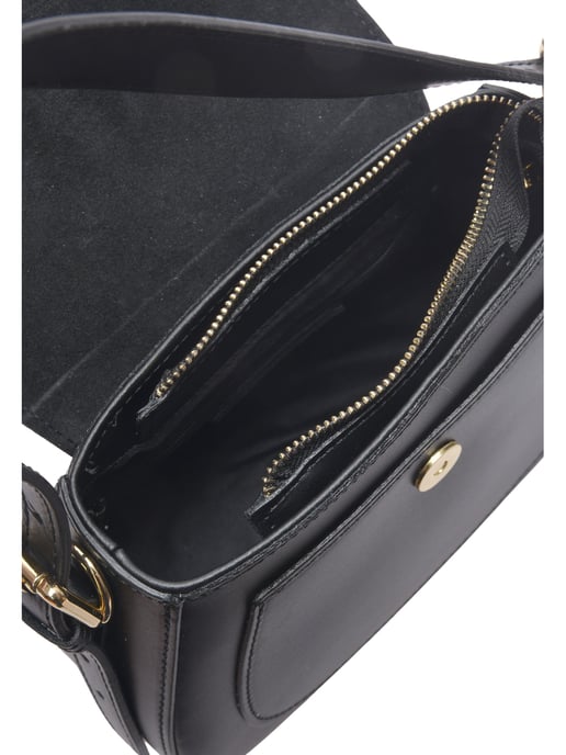 Isabella Rhea Zwart Rundleer Tas - Image 4