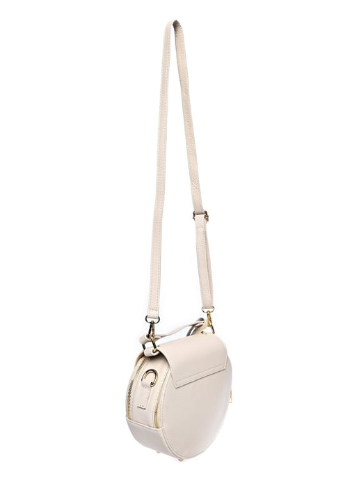 Roberta M Beige Rundleer Tas - Image 2
