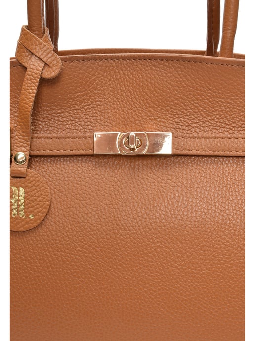 Anna Luchini Brown Leather Bag - Image 3