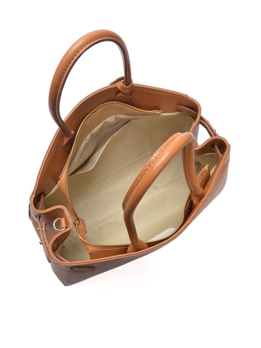 Anna Luchini Brown Leather Bag - Image 4