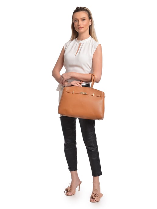 Anna Luchini Brown Leather Bag - Image 5