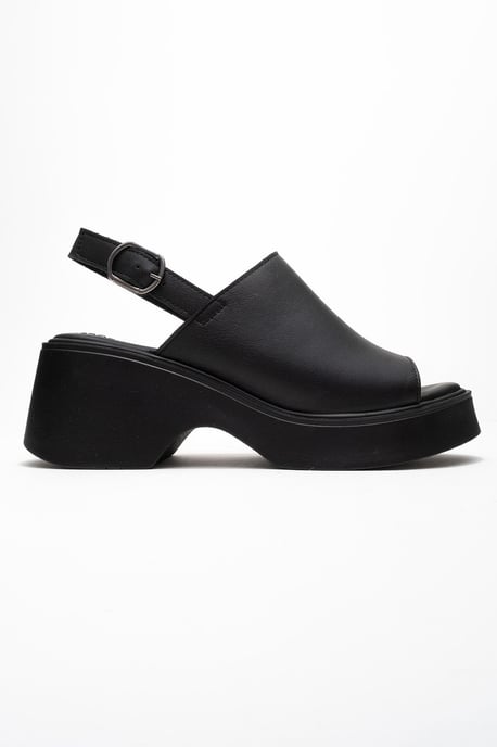 Power Leer Platform Sleehak Sandalen (Women) - Image 6