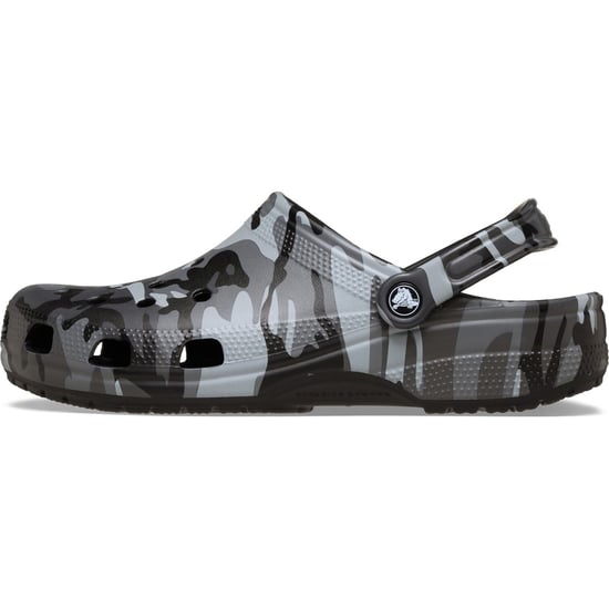 Crocs Classic Camouflage Thermoplastic Women's Black/Slate Grey Sandals - Image 6