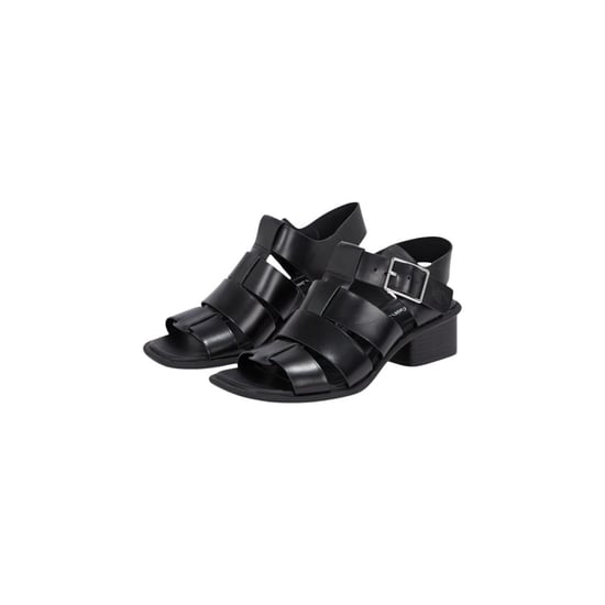 Calvin Klein Jeans Svarta Polyester Platta Sandaler - Image 4