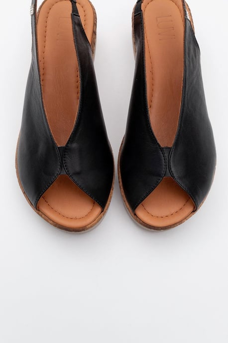 Blom Leer Platform Sandaal (Women) - Image 2