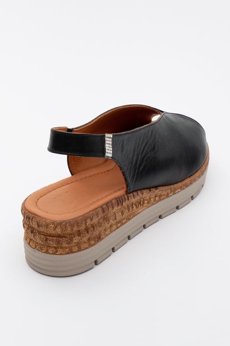 Blom Leer Platform Sandaal (Women) - Image 3