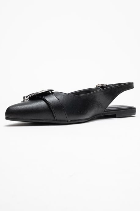 Cordelia Läder Spetsig Tå Spänne Sandal - Image 4
