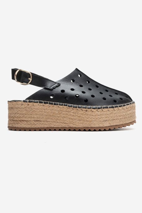 Fraga Läder Kilklack Sandal - Image 6