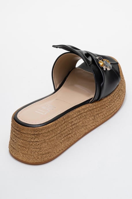 Shara Braided Bow & Bee Spänne Platå Sandal - Image 5