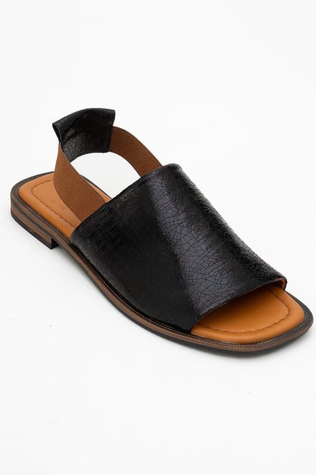 Fuela Läder Elastic Platt Sandaler (Women) - Image 1