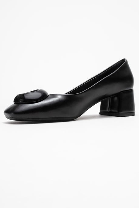 Mila Gesp Vierkante Neus Blokhak Pump (Dames) - Image 4