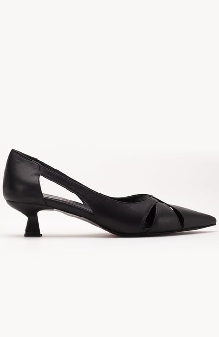 Sidal Kitten Heel Leren Pumps (Dames) - Image 3