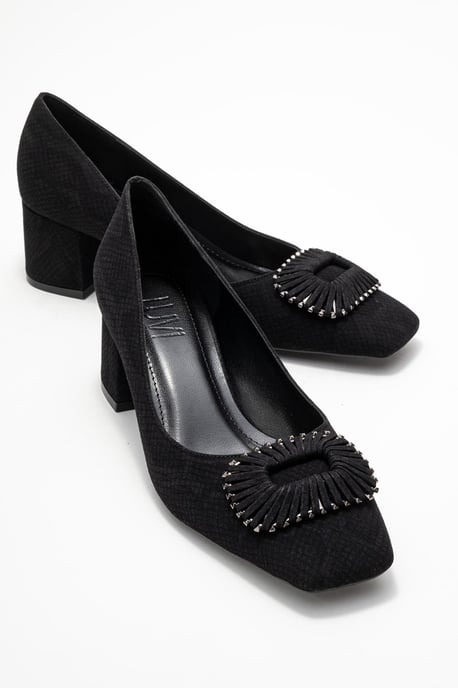 Velora Gesp Vierkante Neus Blokhak Pump (Dames) - Image 2