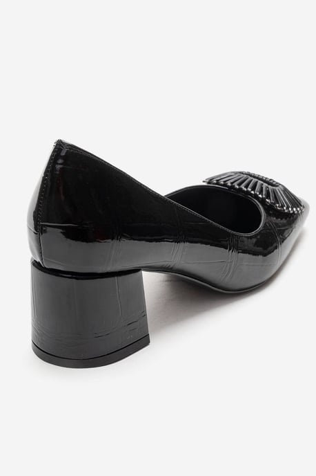 Velora Gesp Vierkante Neus Blokhak Pump (Dames) - Image 4