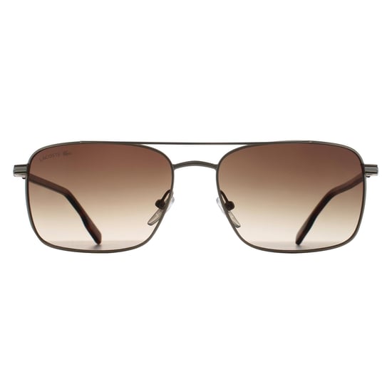 Lacoste Rectangle Mens Gold Brown Gradient L264S - Image 1