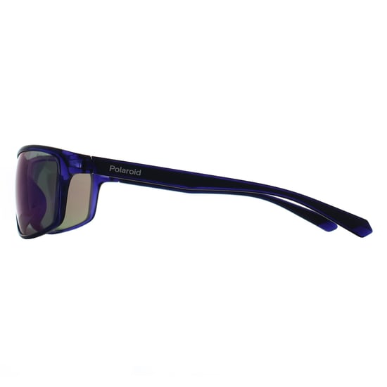 Polaroid Wrap Unisex Blue Grey Green Mirror Polarized PLD 7036/S - Image 3