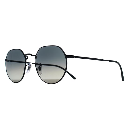 Ray-Ban Round Unisex Polished Black Grey Gradient RB3565 Jack - Image 2
