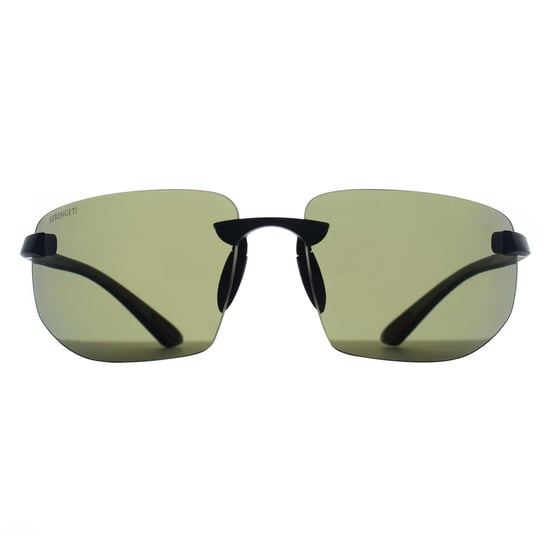 Serengeti Rimless Mens Matte Black PhD 2 555nm Green Polarized Lupton 2.0 - Image 1