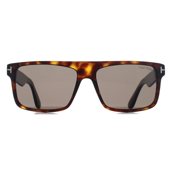 Tom Ford Rectangle Mens Dark Havana Smoke Grey Philippe FT0999 - Image 1