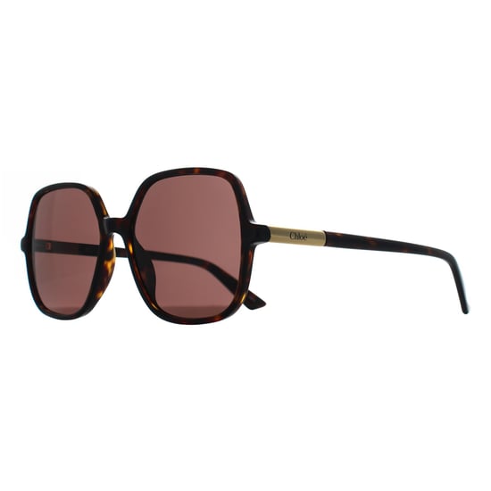 Chloe Square Womens Dark Havana Brown CH0362S - Image 2