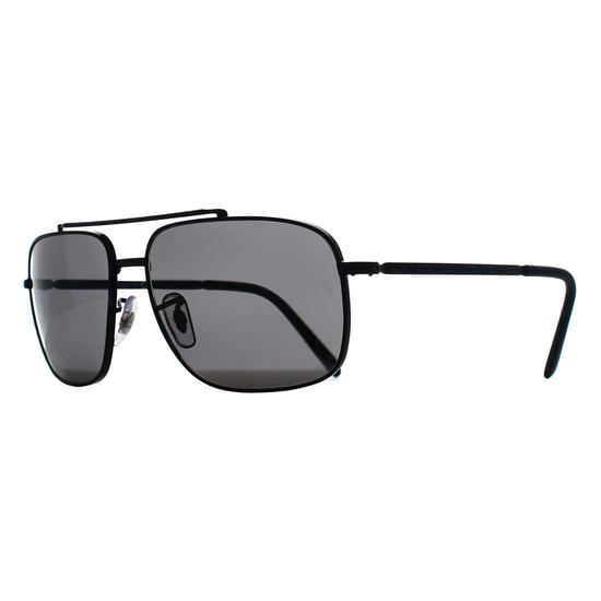 Ray-Ban Rectangle Unisex Polished Black Dark Grey RB3796 - Image 2
