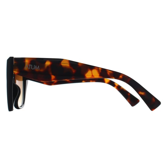 Atum Cat Eye Womens Shiny Black and Havana Brown Gradient Zenith - Image 3
