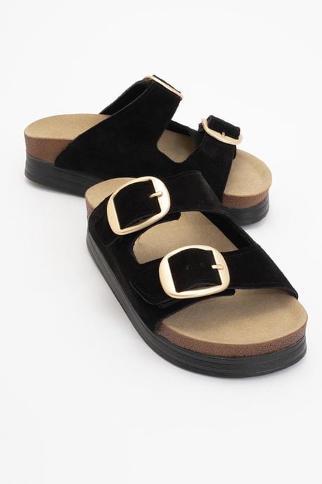 Harbor Mocka Läder Two-Strap Sandal (Women) - Image 1