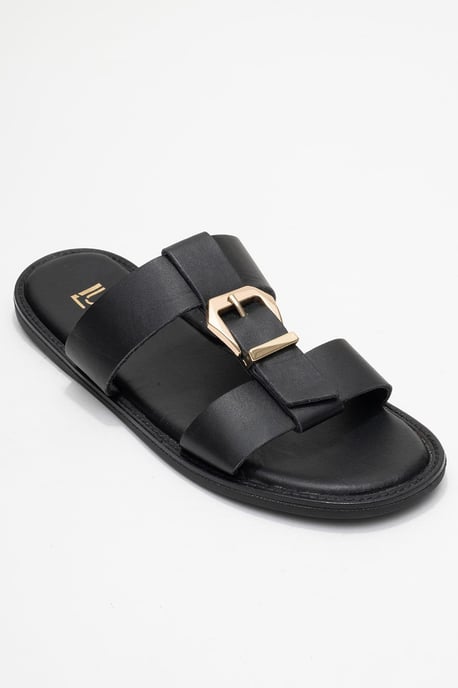 Sveta Läder Med Spänne Sandal (Women) - Image 1