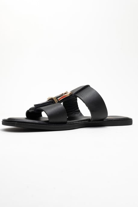 Sveta Läder Med Spänne Sandal (Women) - Image 4