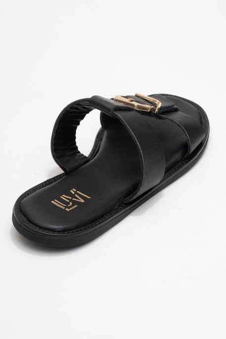 Sveta Läder Med Spänne Sandal (Women) - Image 5