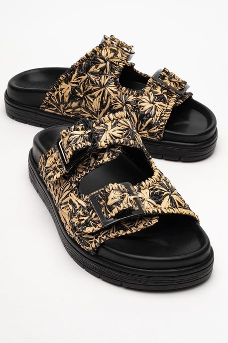 Milana Läder Double‑Strap Sandal (Women) - Image 1