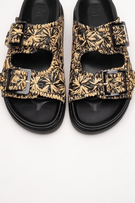 Milana Läder Double‑Strap Sandal (Women) - Image 2