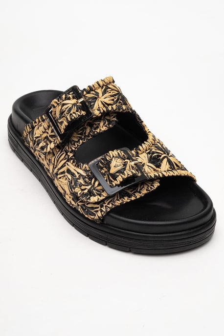 Milana Läder Double‑Strap Sandal (Women) - Image 3