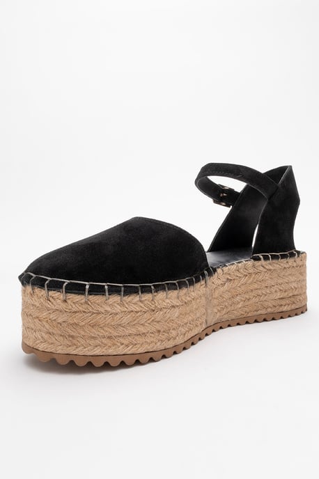 Viba Leren Espadrille Platform Sleehak Sandalen (Dames) - Image 3