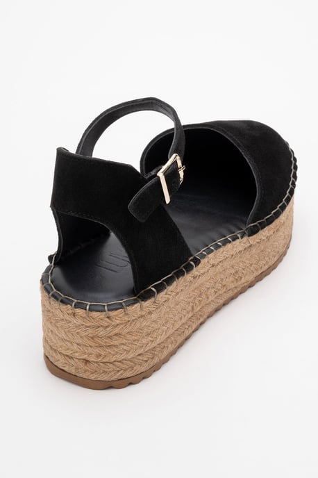 Viba Leren Espadrille Platform Sleehak Sandalen (Dames) - Image 4