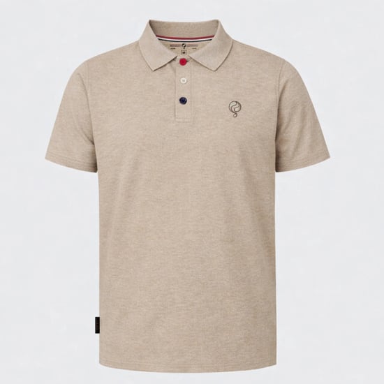 Q1905 Polo shirt willemstad zand melange - Image 3