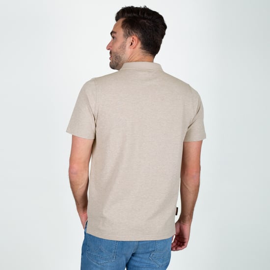 Q1905 Polo shirt willemstad zand melange - Image 4