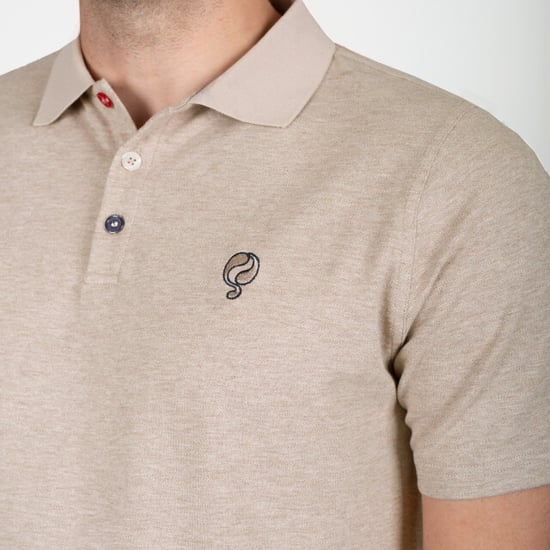 Q1905 Polo shirt willemstad zand melange - Image 5