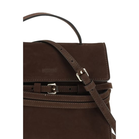 Moschino Brown Kalfslederen Bos Taurus Handtas - Image 4