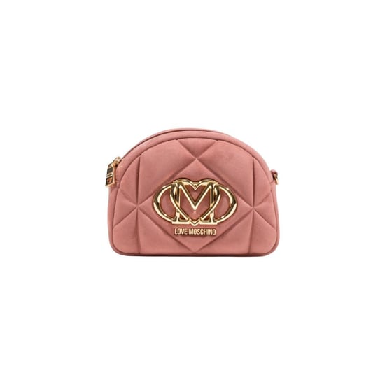 Love Moschino Roze Suède Leren Handtas - Image 1