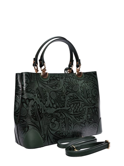 Anna Luchini Groen Rundleer Tas - Image 2