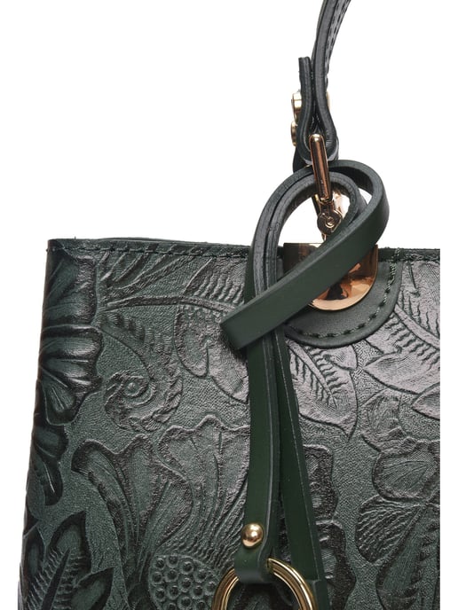 Anna Luchini Groen Rundleer Tas - Image 3