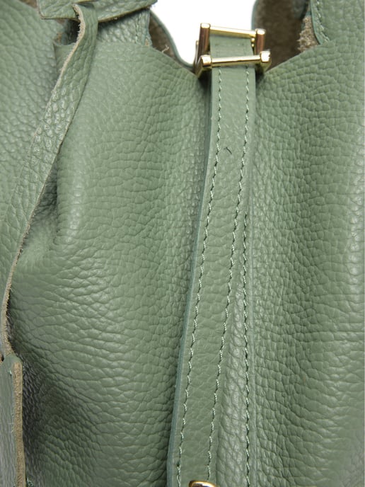 Anna Luchini Groen Rundleer Tas - Image 3