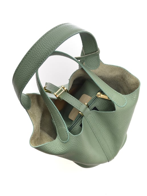 Anna Luchini Groen Rundleer Tas - Image 4