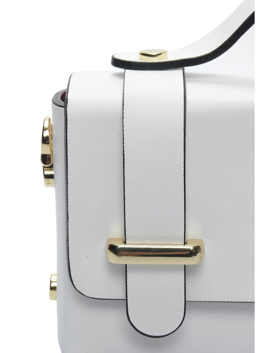 Isabella Rhea Wit Rundleer Tas - Image 3