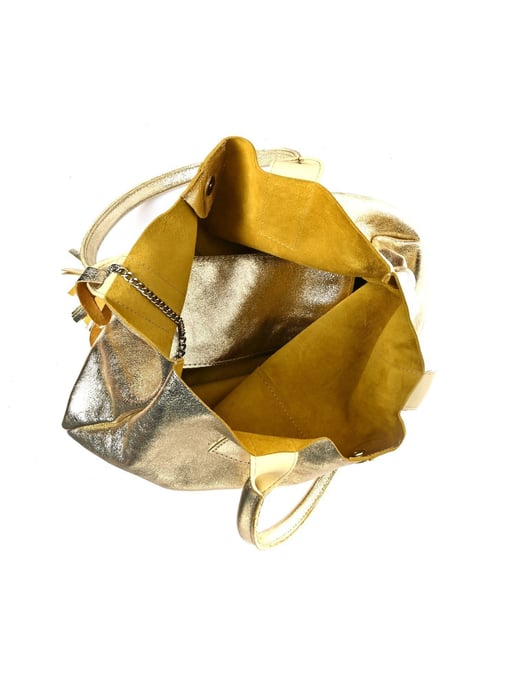 Roberta M Goud Rundleer Tas - Image 4