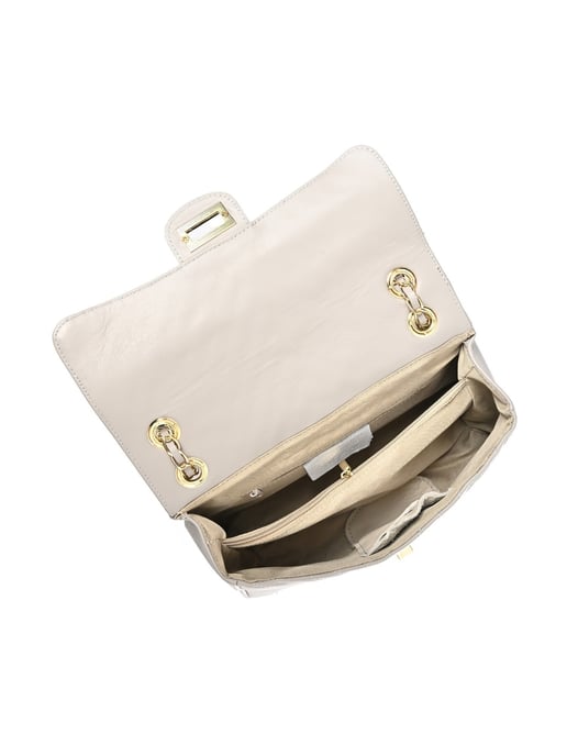 Roberta M Grijs Rundleer Tas - Image 4