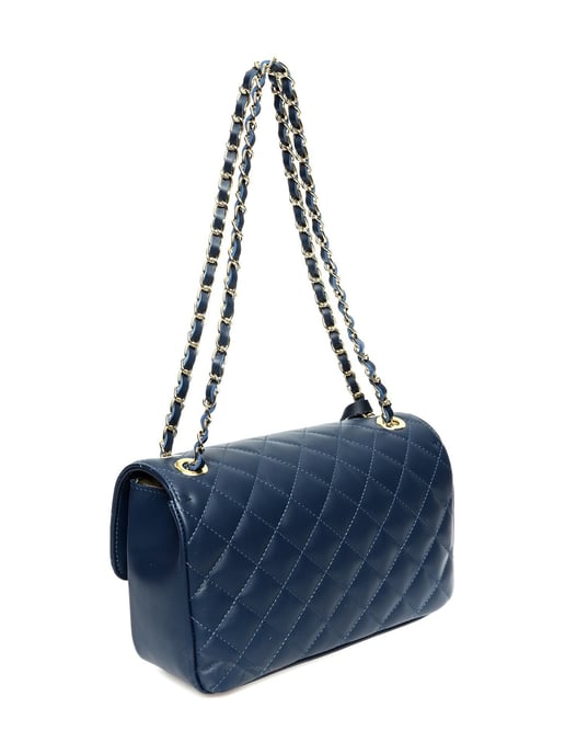 Isabella Rhea Blauw Rundleer Tas - Image 2