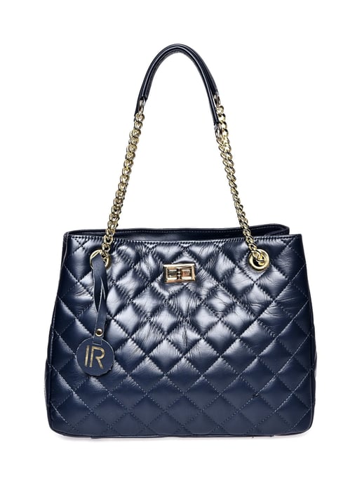 Isabella Rhea Blauw Rundleer Tas - Image 1