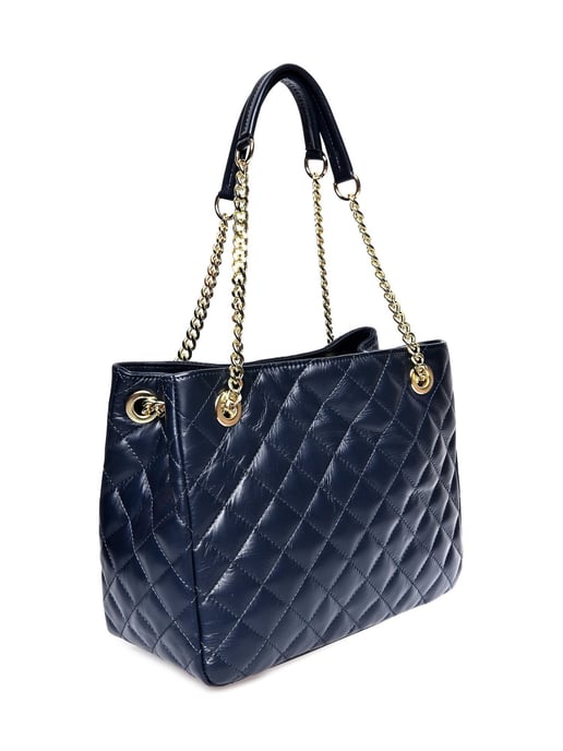 Isabella Rhea Blauw Rundleer Tas - Image 2
